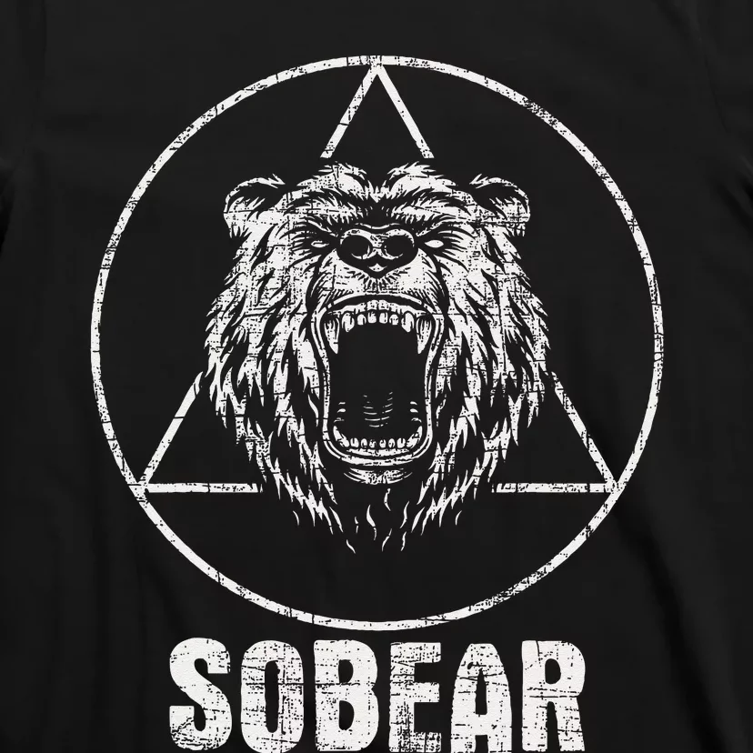 Sobear Sobriety Anniversary Sober AA NA Recovery T-Shirt