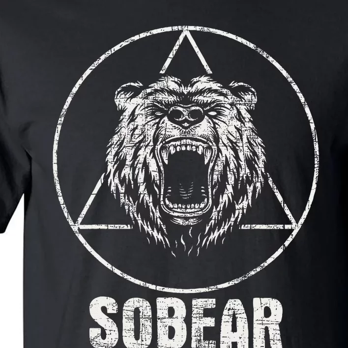 Sobear Sobriety Anniversary Sober AA NA Recovery Tall T-Shirt