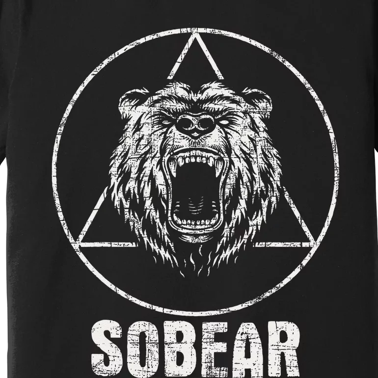 Sobear Sobriety Anniversary Sober AA NA Recovery Premium T-Shirt