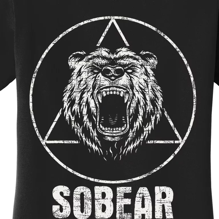 Sobear Sobriety Anniversary Sober AA NA Recovery Women's T-Shirt