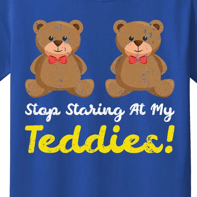 Stop Staring At My Teddies Halloween Kids T-Shirt