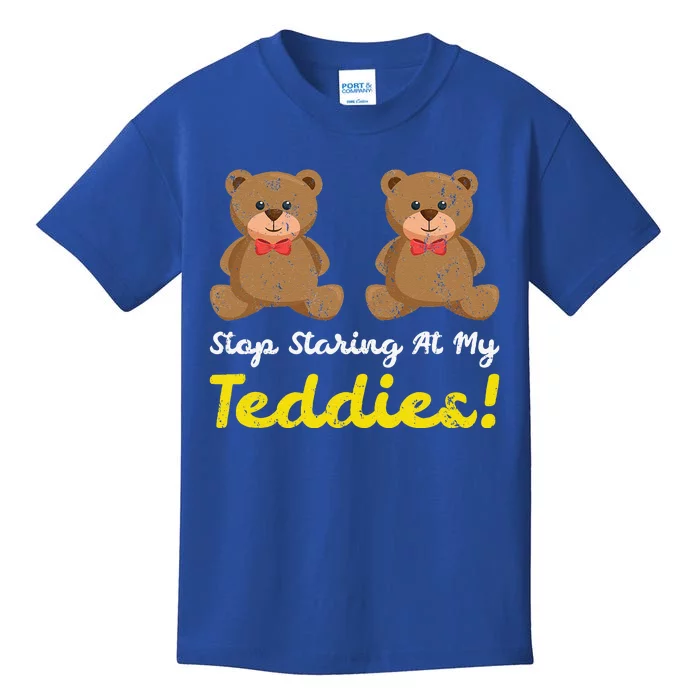 Stop Staring At My Teddies Halloween Kids T-Shirt