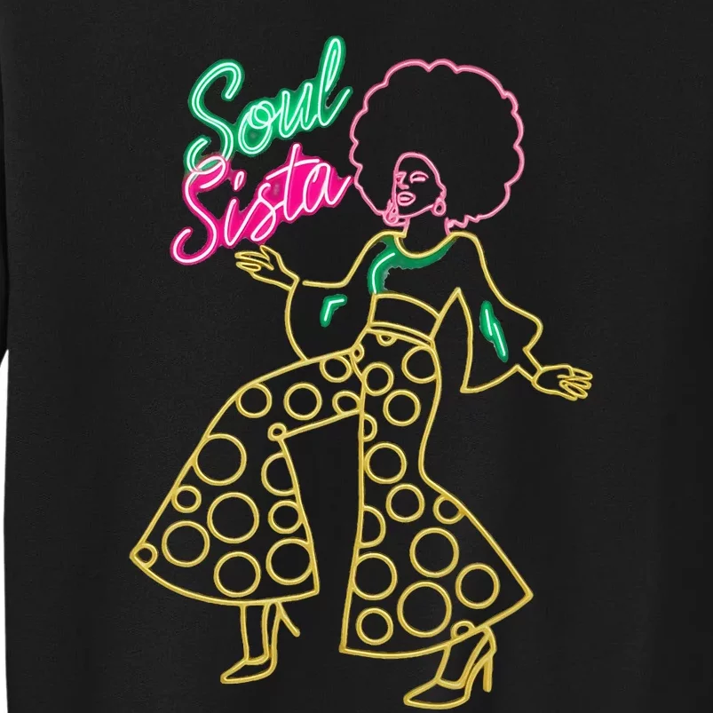 Soul Sista Afro 70s Soul Music Retro Disco Black Funk Lovers Sweatshirt