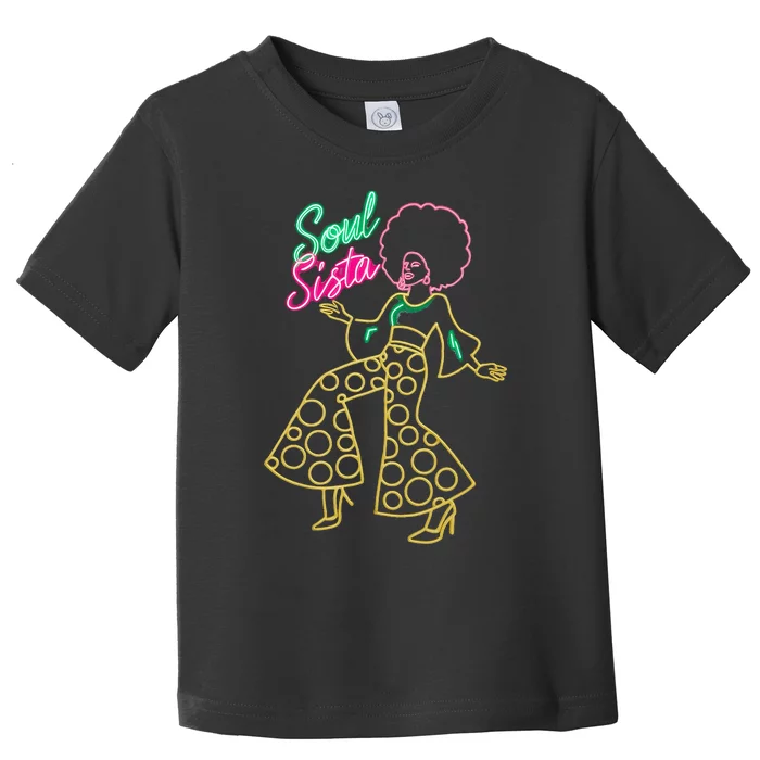 Soul Sista Afro 70s Soul Music Retro Disco Black Funk Lovers Toddler T-Shirt