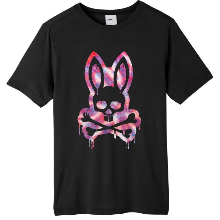 Scary Skull And Crossbones Bad Rabbit Horror Bunny Halloween ChromaSoft Performance T-Shirt