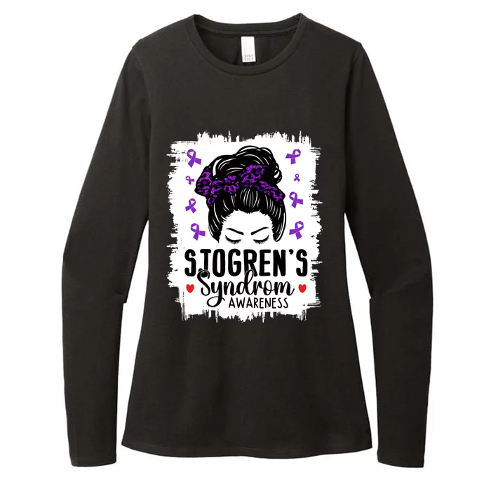 Sjogrens Syndrome Awareness World Month Bleached Mom Gift Womens CVC Long Sleeve Shirt