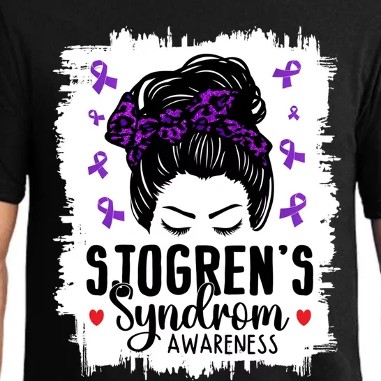 Sjogrens Syndrome Awareness World Month Bleached Mom Gift Pajama Set