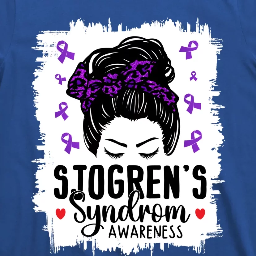 Sjogrens Syndrome Awareness World Month Bleached Mom Gift T-Shirt