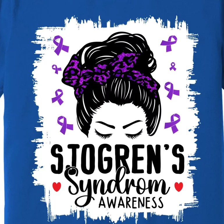 Sjogrens Syndrome Awareness World Month Bleached Mom Gift Premium T-Shirt