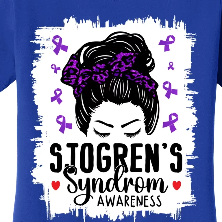 Sjogrens Syndrome Awareness World Month Bleached Mom Gift Women's T-Shirt