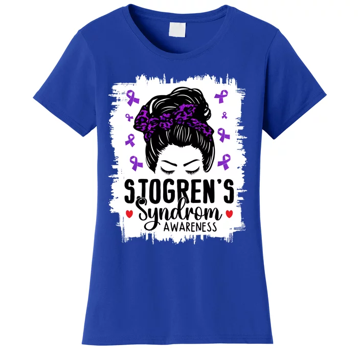 Sjogrens Syndrome Awareness World Month Bleached Mom Gift Women's T-Shirt