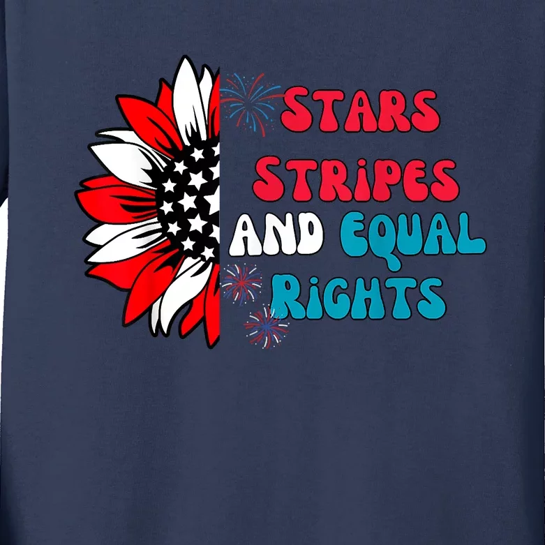 Stars Stripes And Equal Rights Kids Long Sleeve Shirt