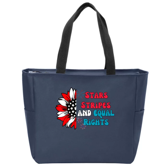 Stars Stripes And Equal Rights Zip Tote Bag