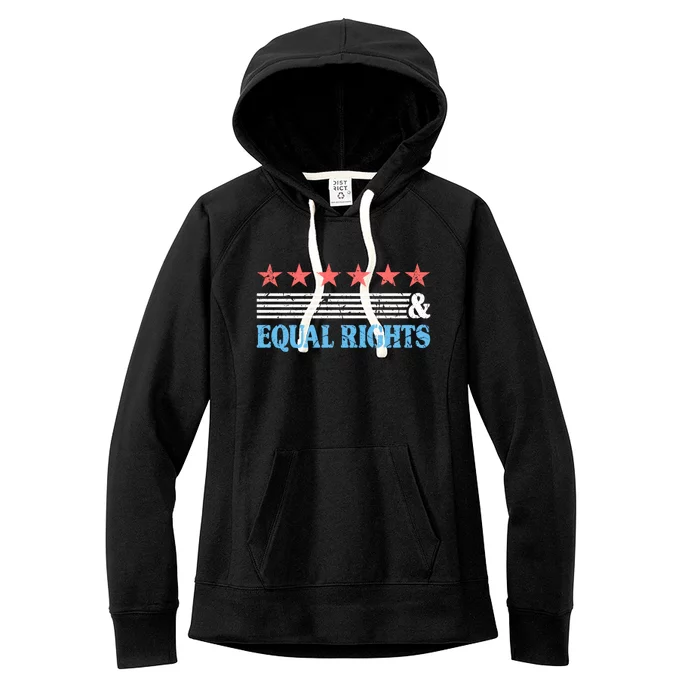 Stars Stripes And Equal Rights For All Patriotic Americans Funny Gift Women's Fleece Hoodie