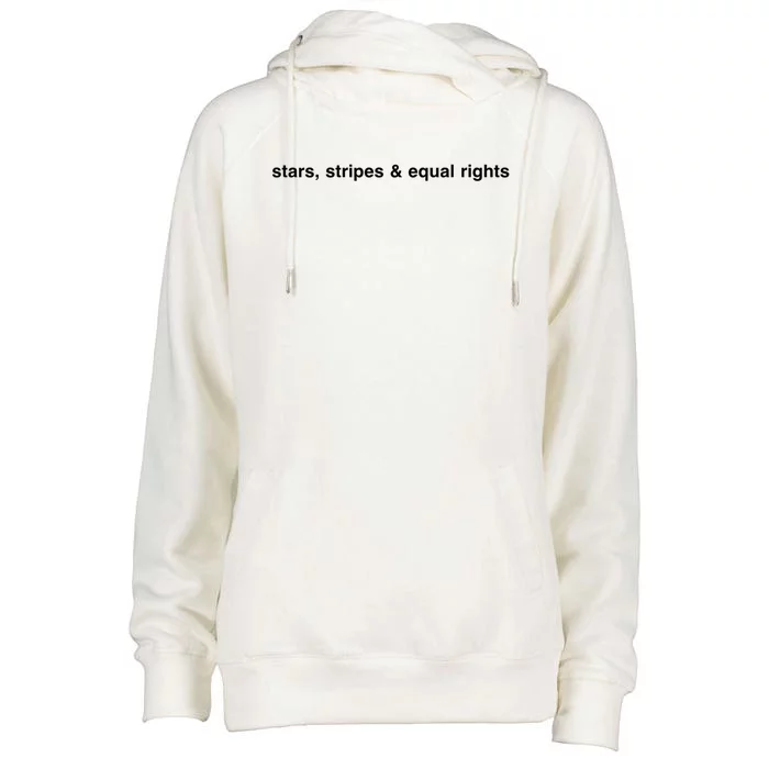 Stars Stripes And Equal Rights Gift Womens Funnel Neck Pullover Hood