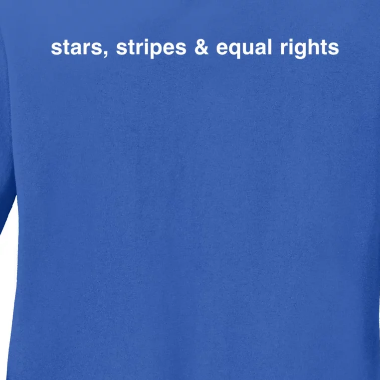 Stars Stripes And Equal Rights Gift Ladies Long Sleeve Shirt