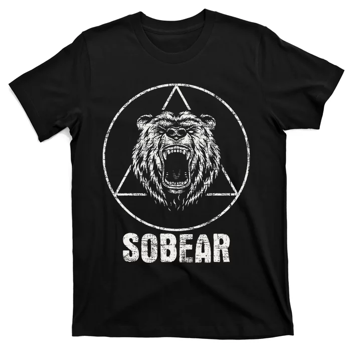 Sobear Sobriety Anniversary Sober AA NA Recovery T-Shirt