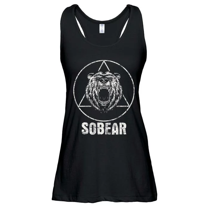 Sobear Sobriety Anniversary Sober AA NA Recovery Ladies Essential Flowy Tank