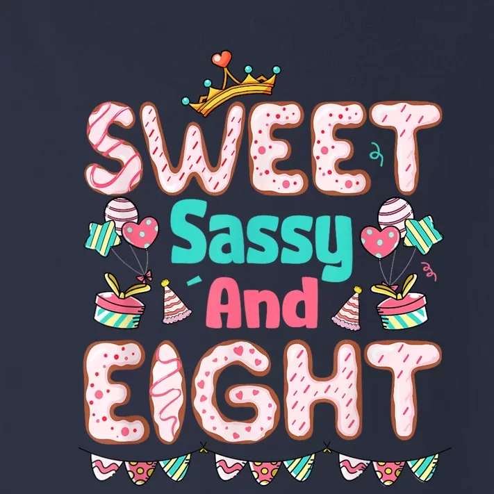 Sweet Sassy And Eight Birthday For Girls 8 Year Old Toddler Long Sleeve Shirt