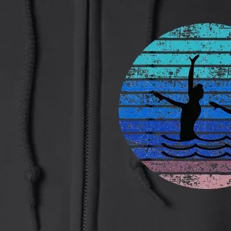 Synchron Swim Artistic Synchronized Swimming Swimmers Full Zip Hoodie