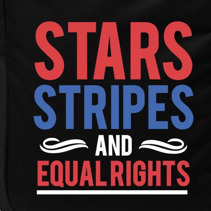 Stars Stripes And Equal Rights Pride Gift Impact Tech Backpack