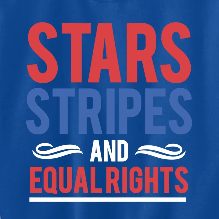 Stars Stripes And Equal Rights Pride Gift Kids Sweatshirt