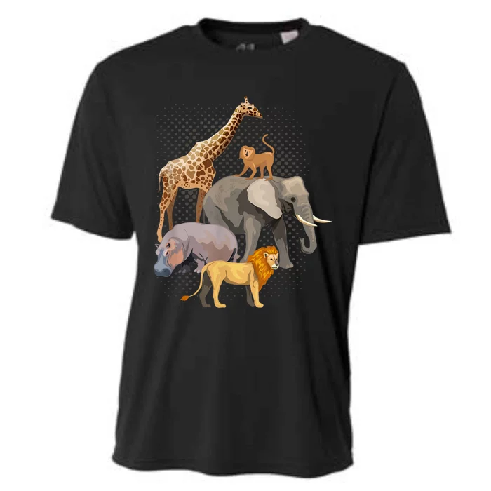 Safari Squad African Safari Animals Funny Zoo Animal Lovers Cooling Performance Crew T-Shirt