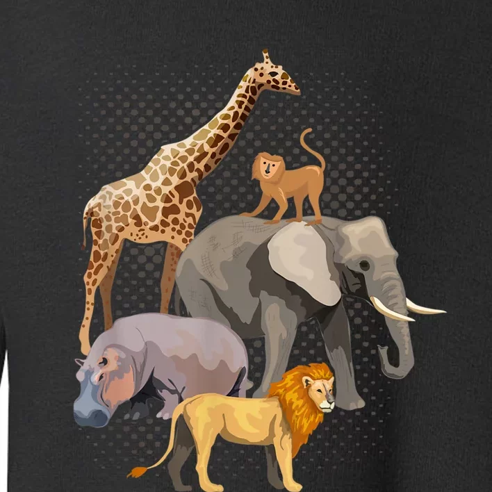 Safari Squad African Safari Animals Funny Zoo Animal Lovers Toddler Sweatshirt