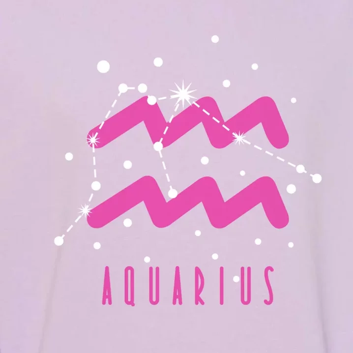 Star Sign Aquarius Great Gift Garment-Dyed Sweatshirt