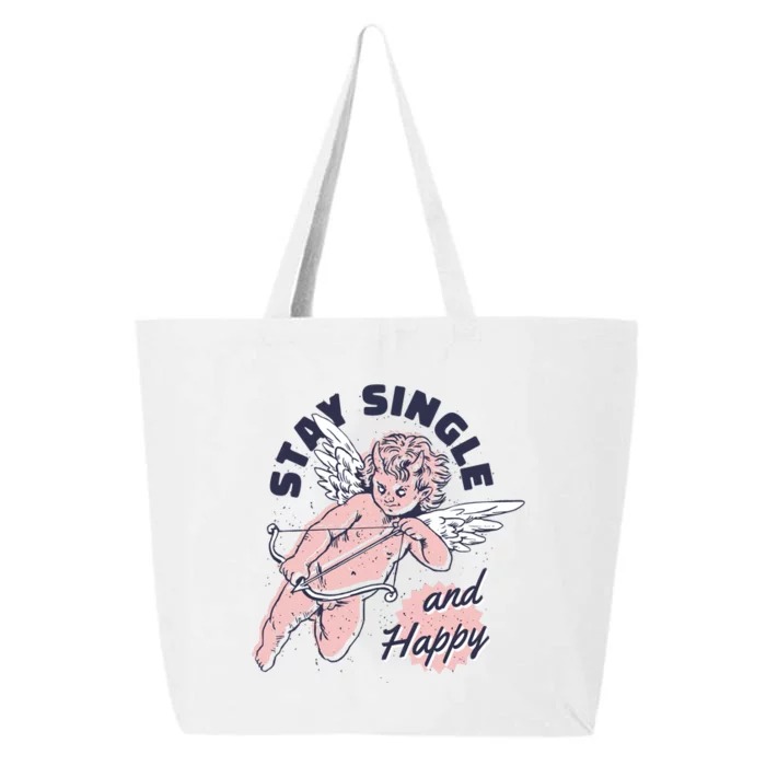 Stay Single And Happy Anti Valentines Day Cupid 25L Jumbo Tote