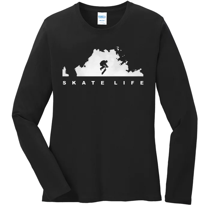 Skateboarding Skateboard Apparel Skateboarder Skateboard Ladies Long Sleeve Shirt