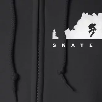 Skateboarding Skateboard Apparel Skateboarder Skateboard Full Zip Hoodie