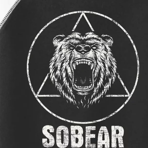 Sobear Sobriety Anniversary Sober Aa Na Recovery Toddler Fine Jersey T-Shirt