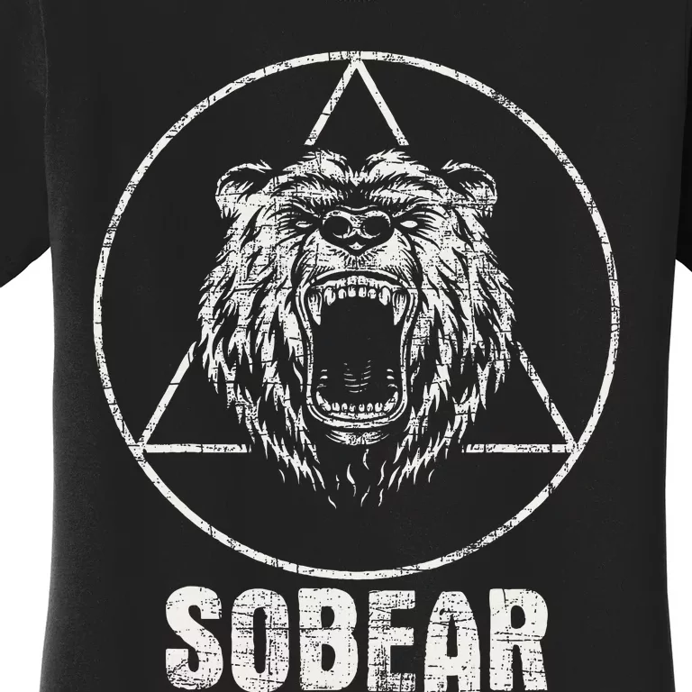 Sobear Sobriety Anniversary Sober Aa Na Recovery Women's T-Shirt