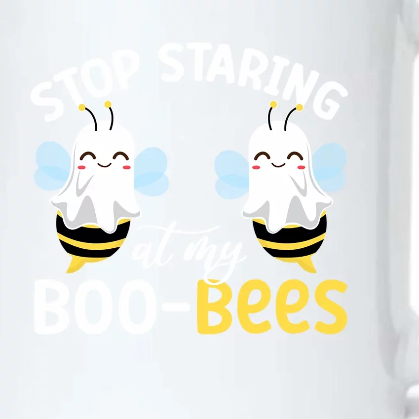 Stop Staring At My BooBees Halloween Boo Bees Funny Funny Gift Black Color Changing Mug