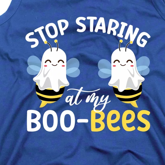 Stop Staring At My BooBees Halloween Boo Bees Funny Funny Gift Tank Top