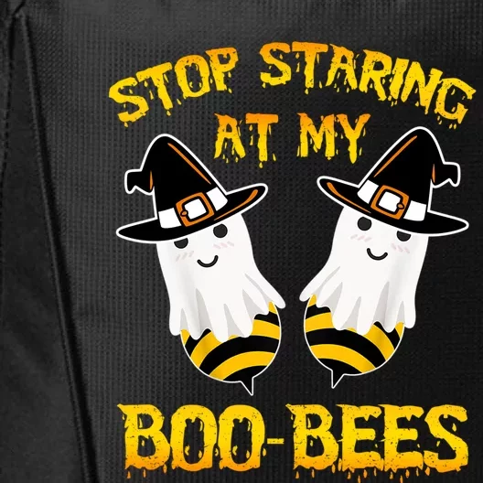 Stop Staring At My Boo Bees Funny Halloween Costumes Funny Gift City Backpack