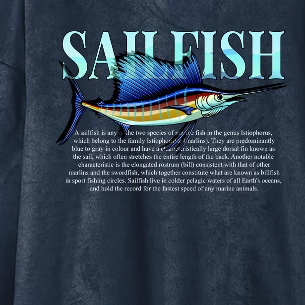 Sailfish Hooded Wearable Blanket