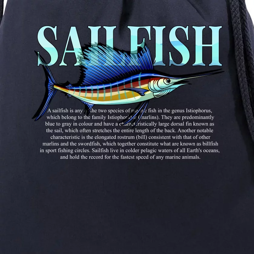 Sailfish Drawstring Bag