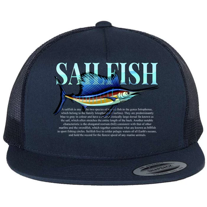 Sailfish Flat Bill Trucker Hat