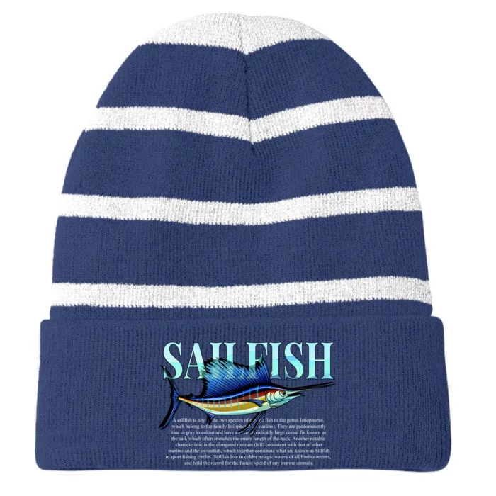 Sailfish Striped Beanie with Solid Band