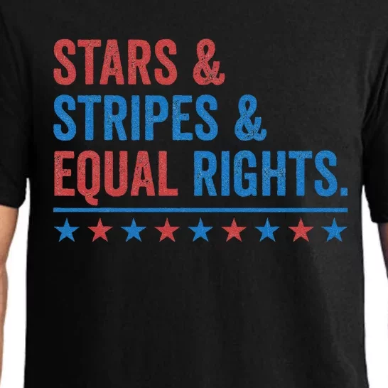 Stars Stripes And Equal Rights 4th Of July Rights Pajama Set