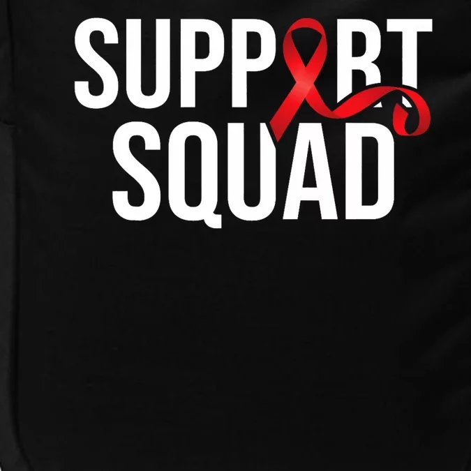 Support Squad Aids Support Hiv Awareness Red Ribbon Impact Tech Backpack