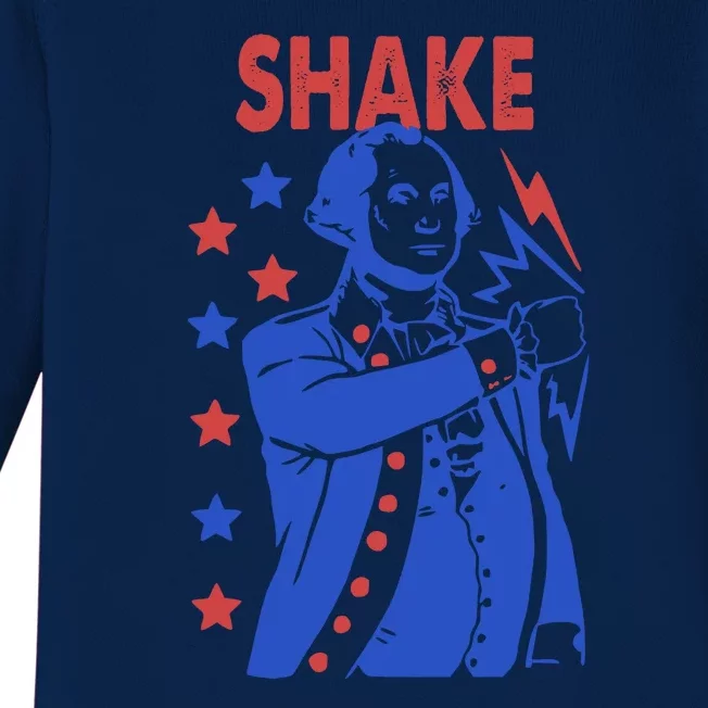 Shake Shake And Bake Couples Matching 4th Of July Baby Long Sleeve Bodysuit