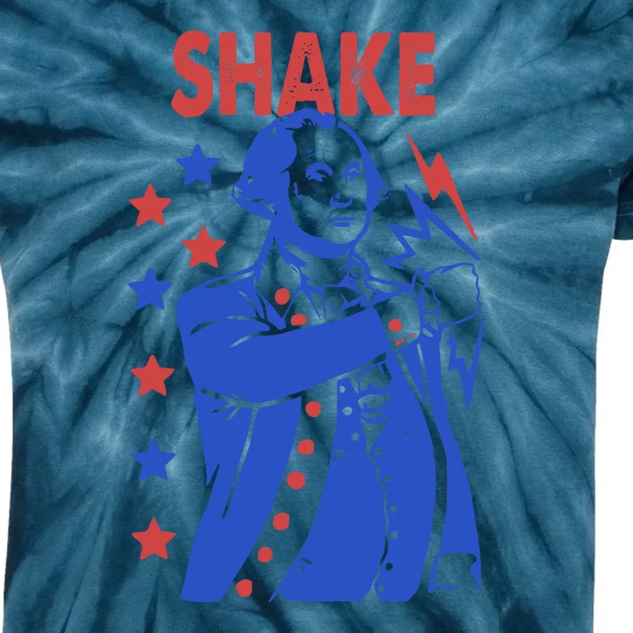 Shake Shake And Bake Couples Matching 4th Of July Kids Tie-Dye T-Shirt