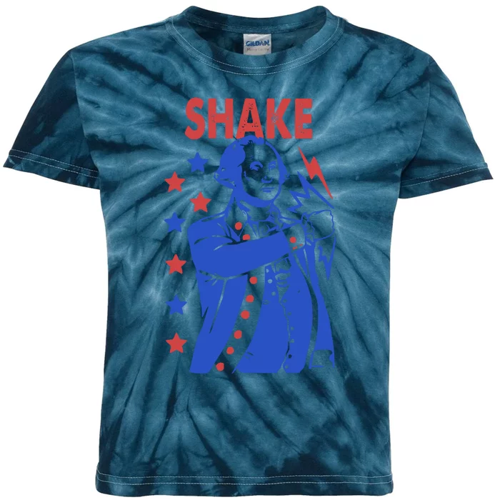 Shake Shake And Bake Couples Matching 4th Of July Kids Tie-Dye T-Shirt