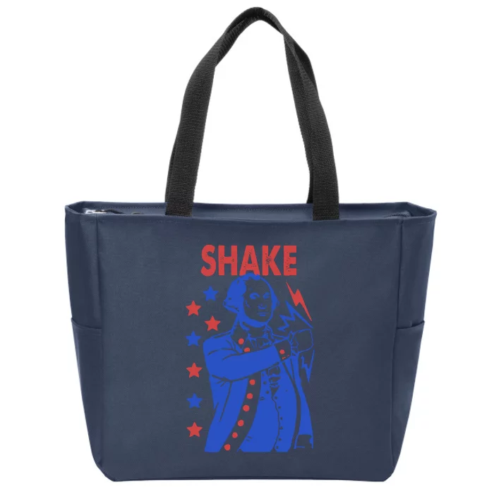 Shake Shake And Bake Couples Matching 4th Of July Zip Tote Bag