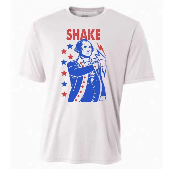 Shake Shake And Bake Couples Matching 4th Of July Cooling Performance Crew T-Shirt