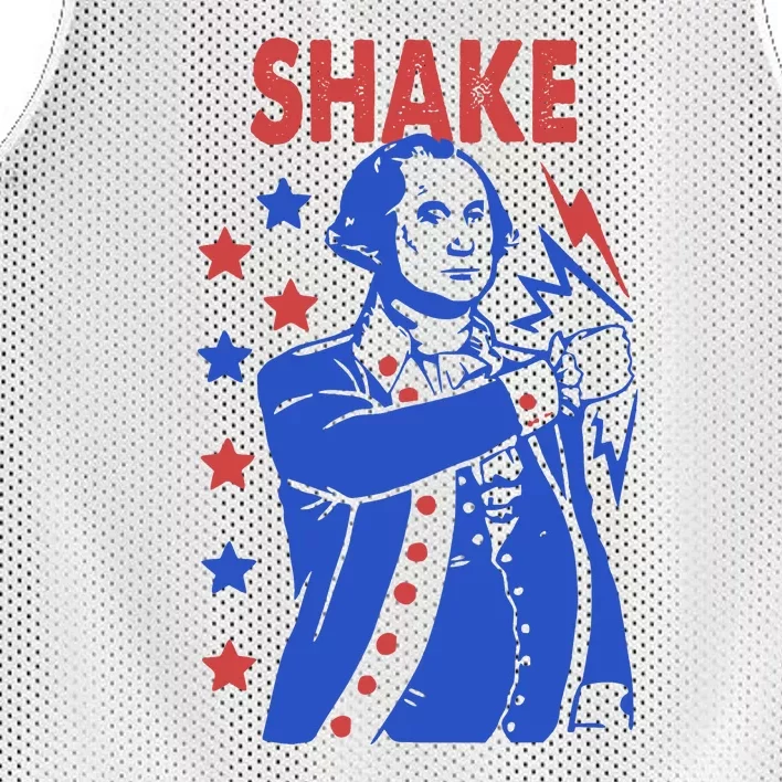 Shake Shake And Bake Couples Matching 4th Of July Mesh Reversible Basketball Jersey Tank