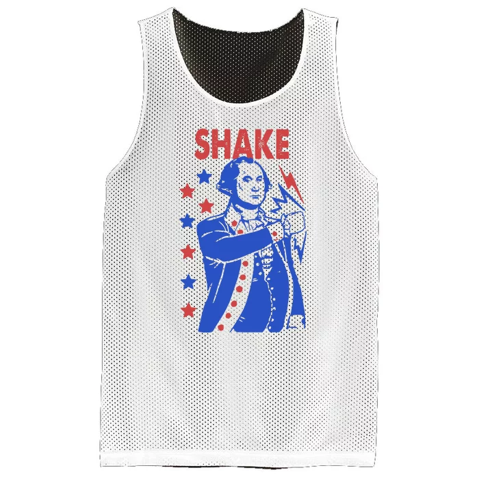 Shake Shake And Bake Couples Matching 4th Of July Mesh Reversible Basketball Jersey Tank